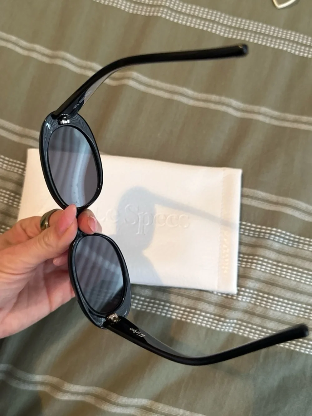 Le Specs Outta Love Sunglasses — Black & Smoke Mono